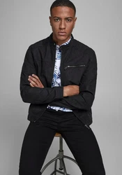 Jack & Jones JJErocky Jacket NOOS Kunstlederjacke Jet Black