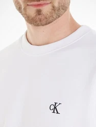 Calvin Klein Jeans Sweatshirt CK ESSENTIAL REG CN Weiß