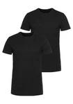 Lee T-Shirt 'TWIN PACK CREW' Schwarz/Dunkelblau/Dunkelgrau
