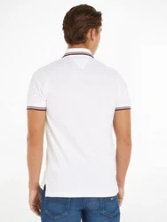 Tommy Hilfiger Poloshirt Tommy Tipped Slim Polo Weiß/Creme/Schwarz