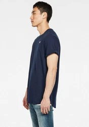 G-STAR Kurzarmshirt Lash Dunkelblau/Lila/Hellblau