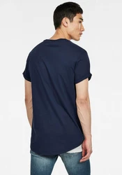 G-STAR Kurzarmshirt Lash Dunkelblau/Lila/Hellblau