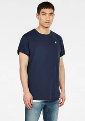 G-STAR Kurzarmshirt Lash Dunkelblau/Lila/Hellblau
