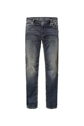 CAMP DAVID Comfort-Fit Jeans Mnztasche mit Ziernaht Blau/Dunkelblau/Grau