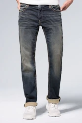 CAMP DAVID Comfort-Fit Jeans Mnztasche mit Ziernaht Blau/Dunkelblau/Grau
