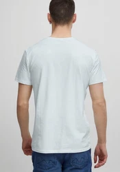 Blend T-Shirt 'Nick' Hellblau/Grau