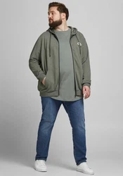Jack & Jones T-Shirt JJENOA TEE SS CREW NECK (4834) Grau