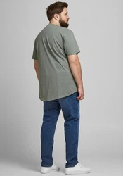 Jack & Jones T-Shirt JJENOA TEE SS CREW NECK (4834) Grau