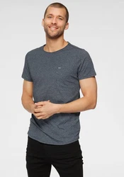 Tommy Jeans T-Shirt TJM SLIM JASPE C NECK Classics Slim Fit Dunkelblau/Grau/Dunkelgrau/Hellblau