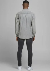JACK & JONES Hemd 'Sheridan' Light Grey Denim
