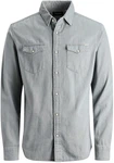 JACK & JONES Hemd 'Sheridan' Light Grey Denim