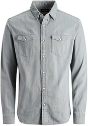 JACK & JONES Hemd 'Sheridan' Light Grey Denim