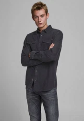 JACK & JONES Hemd 'Sheridan' Black Denim