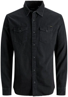 JACK & JONES Hemd 'Sheridan' Black Denim