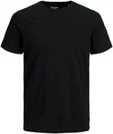 Jack & Jones Rundhalsshirt JJEORGANIC BASIC TEE SS O-NECK Schwarz/Dunkelgrün
