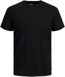 Jack & Jones Rundhalsshirt JJEORGANIC BASIC TEE SS O-NECK Schwarz/Dunkelgrün Jack & Jones Rundhalsshirt JJEORGANIC BASIC TEE SS O-NECK Schwarz/Dunkelgrün
