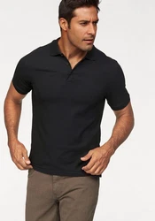 Fruit of the Loom Poloshirt Piqué Schwarz/Dunkelblau/Dunkelgrau