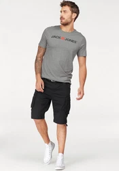 Jack & Jones T-Shirt LOGO TEE CREW NECK Schwarz/Hellgrau/Grau/Silber/Dunkelgrau/Hellblau