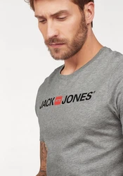 Jack & Jones T-Shirt LOGO TEE CREW NECK Schwarz/Hellgrau/Grau/Silber/Dunkelgrau/Hellblau