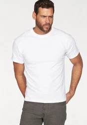Fruit of the Loom T-Shirt mit Rundhalsausschnitt Weiß/Schwarz/Dunkelblau
