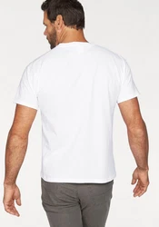 Fruit of the Loom T-Shirt mit Rundhalsausschnitt Weiß/Schwarz/Dunkelblau