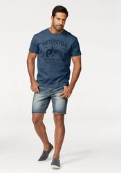 Arizona T-Shirt Kurzarm Rundhals Blau/Hellblau/Dunkelblau