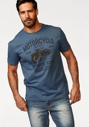 T-Shirt Kurzarm, lssige Passform, bedruckt, Rundhals, casual