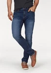 Bruno Banani Straight-Jeans Hutch Dunkelblau/Blau/Braun