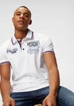 Bruno Banani Poloshirt Kurzarm Dunkelblau/Creme/Weiß