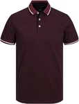 Jack & Jones Poloshirt JJEPAULOS POLO SS NOOS Dunkelrot/Bordeaux