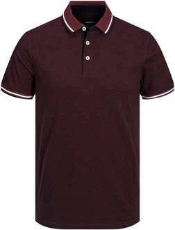 Jack & Jones Poloshirt JJEPAULOS POLO SS NOOS Dunkelrot/Bordeaux Jack & Jones Poloshirt JJEPAULOS POLO SS NOOS Dunkelrot/Bordeaux