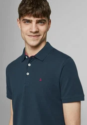 Jack & Jones Poloshirt JJEPAULOS POLO SS NOOS Dunkelblau/Blau/Hellblau