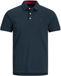 Jack & Jones Poloshirt JJEPAULOS POLO SS NOOS Dunkelblau/Blau/Hellblau