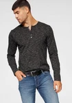 Bruno Banani Langarmshirt schmale Passform Dunkelgrau/Rot/Schwarz/Rosa