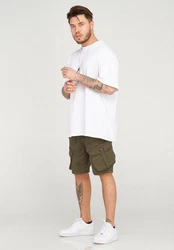 behype Shorts STANLAY Dunkelgrün/Khaki
