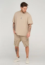 behype Shorts STANLAY Khaki/Beige