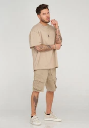 behype Shorts STANLAY Khaki/Beige