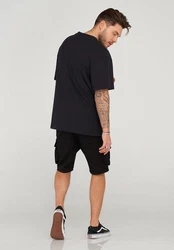 behype Shorts STANLAY Schwarz/Hellblau