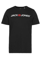 Jack & Jones T-Shirt LOGO TEE CREW NECK Schwarz