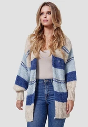 Decay Strickjacke Blau/Pastell/Dunkelblau/Hellblau