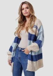 Decay Strickjacke Blau/Pastell/Dunkelblau/Hellblau