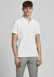 Jack & Jones Poloshirt JJEPAULOS POLO SS NOOS Weiß (3613)