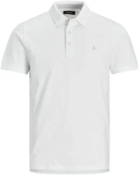 Jack & Jones Poloshirt JJEPAULOS POLO SS NOOS Weiß (3613)