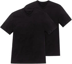 Schiesser V-Shirt Essentials V-Ausschnitt (2er-Pack) 