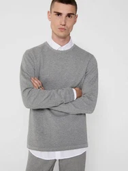 Only & Sons Pullover 'Panter' Grau/Hellgrau/Dunkelgrau