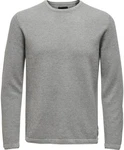 Only & Sons Pullover 'Panter' Grau/Hellgrau/Dunkelgrau