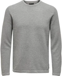 Only & Sons Pullover 'Panter' Grau/Hellgrau/Dunkelgrau