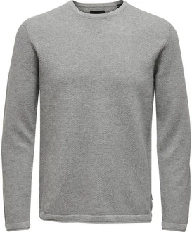 Only & Sons Pullover 'Panter' Grau/Hellgrau/Dunkelgrau