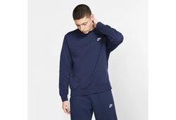 Nike Sportswear Sweatshirt CLUB FLEECE CREW Dunkelblau/Blau