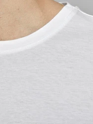 JACK & JONES T-Shirt JJENOA TEE SS CREW NECK schwarz/wei
